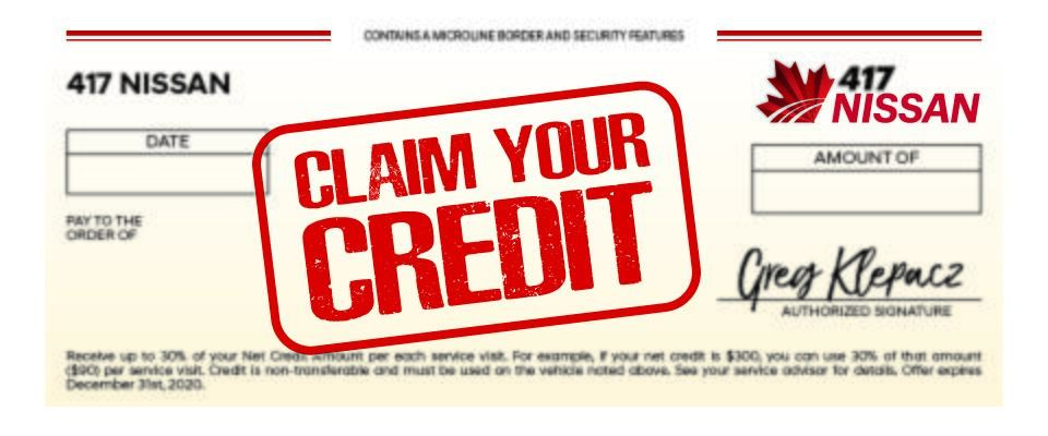 Claim Your Credit