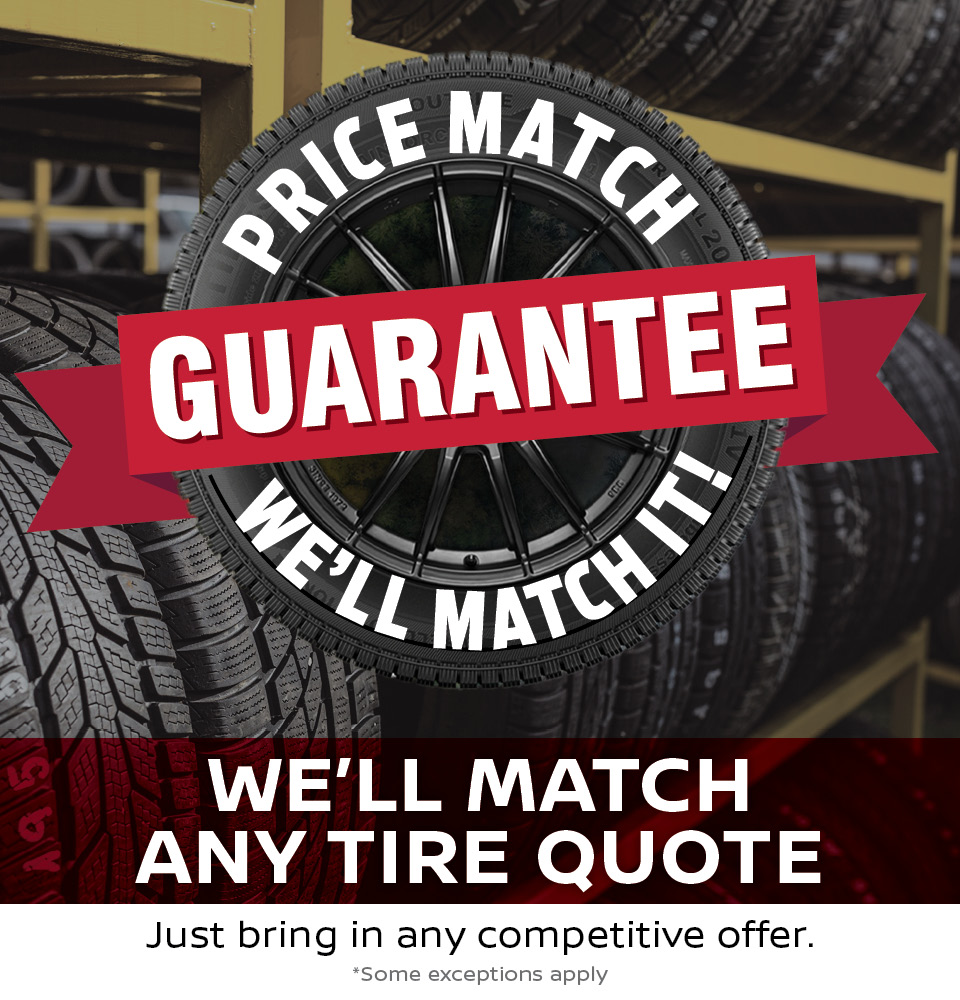 Tire Price Match guarantee